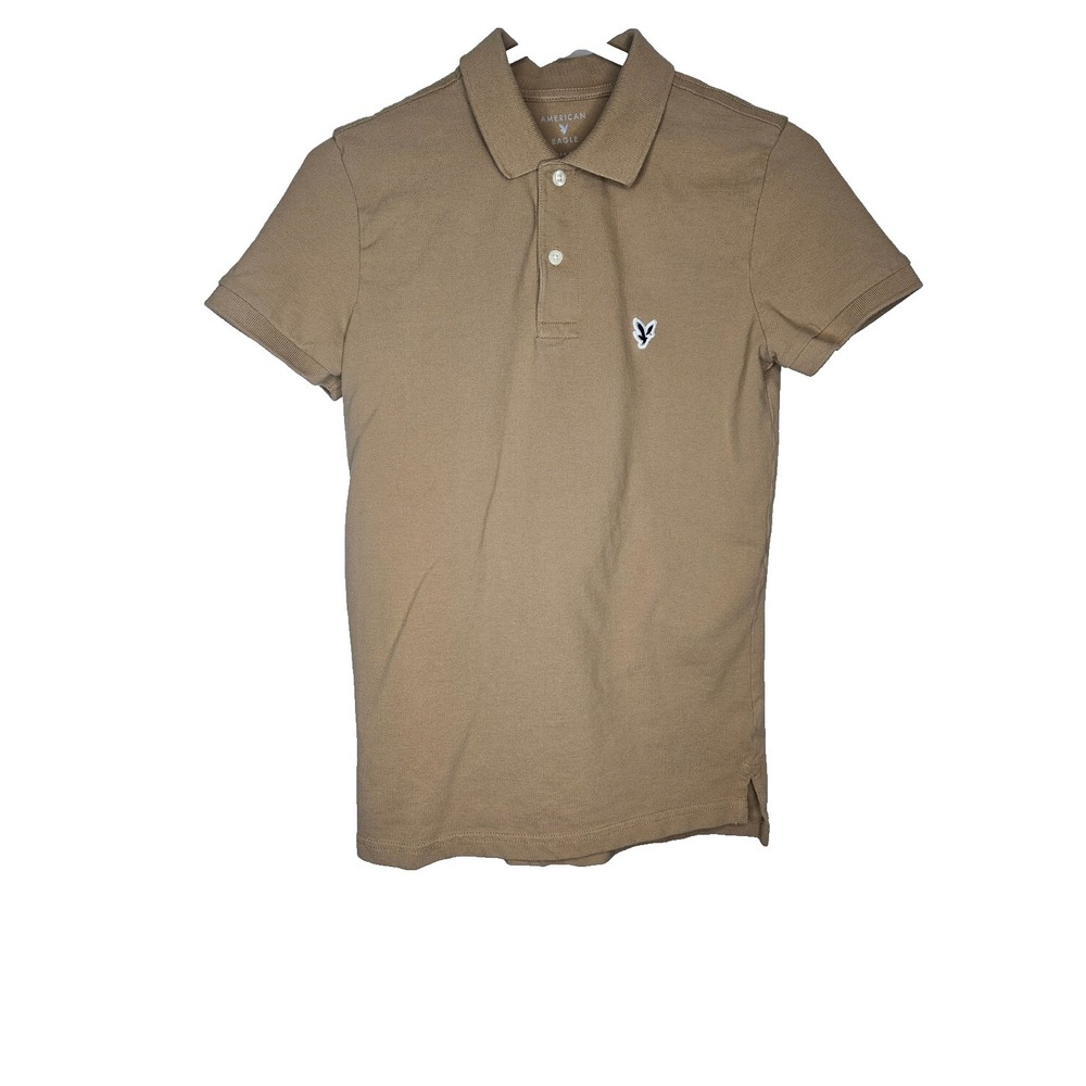 American Eagle Kids Polo Shirt White Size XS Stretch Blend‎